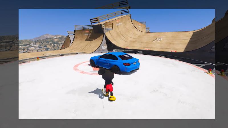 Mickey Race Mega Ramp Car 스크린샷 1