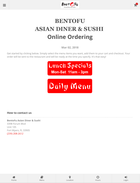 BentoFu Asian Diner & Sushi應用截圖第4張