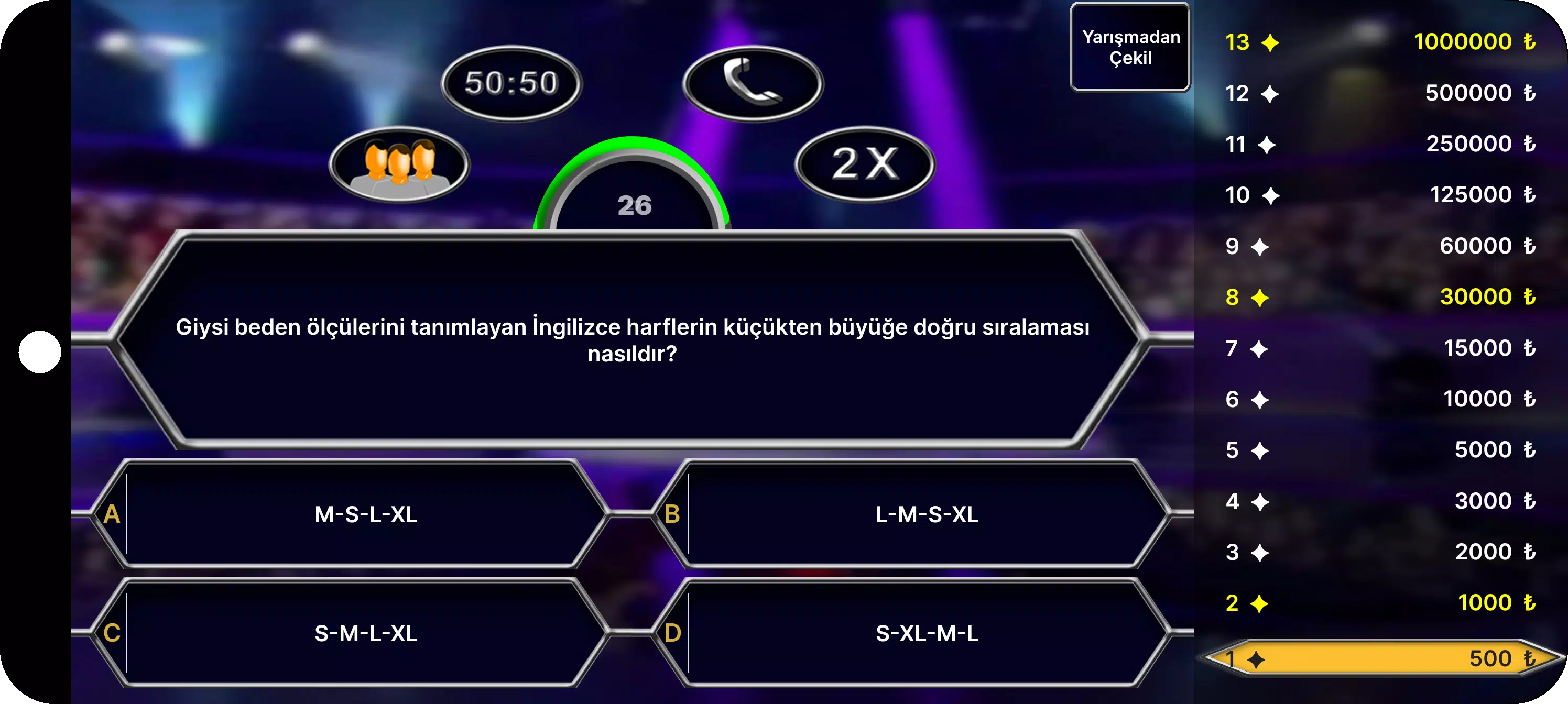 Milyoner Bilgi Yarışması スクリーンショット 2