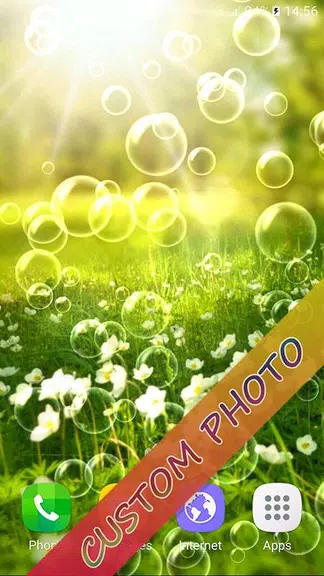 Bubble Live Wallpaper Captura de tela 1