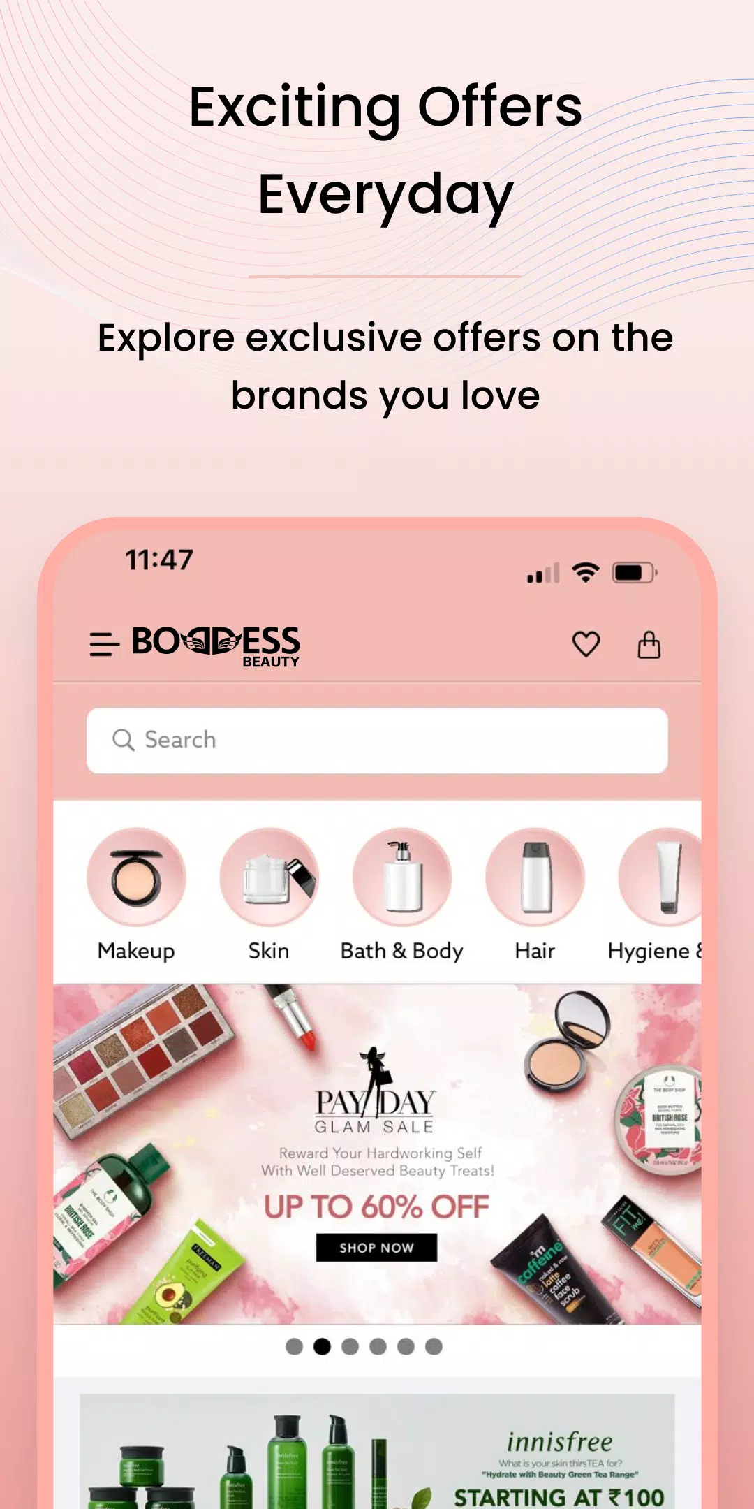 Boddess: Beauty Shopping App Screenshot 2