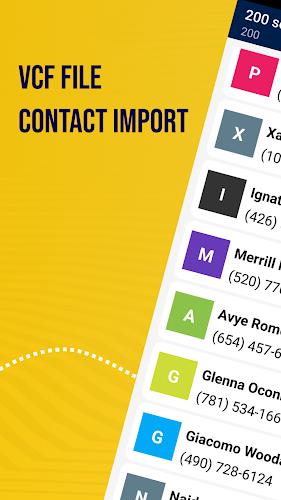 Vcf File Contact Import Captura de tela 1