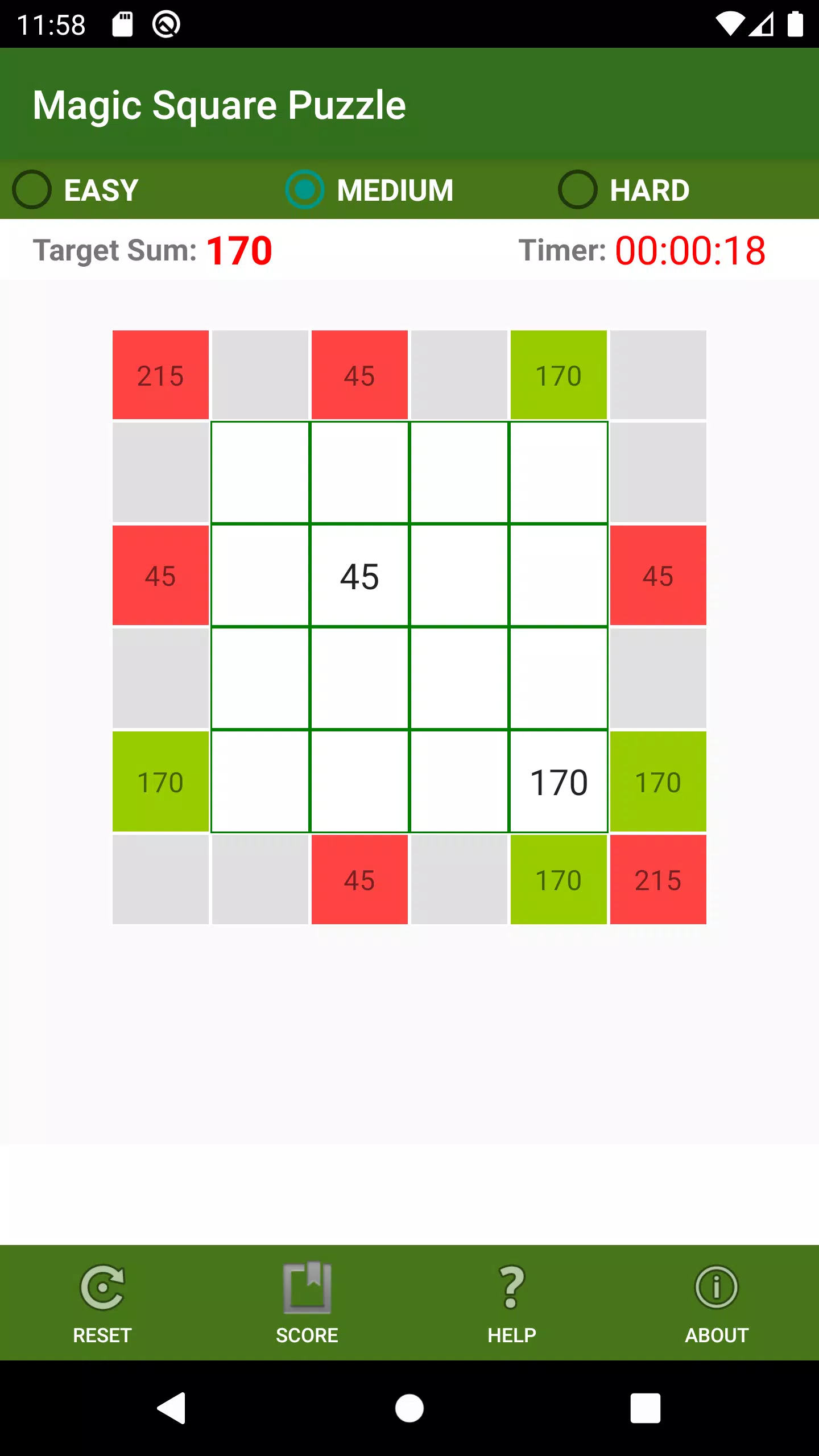 Magic Square Puzzle Скриншот 4