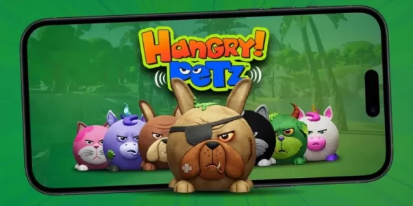 Petz pendurado lança brinquedos rabugentos em dispositivos móveis