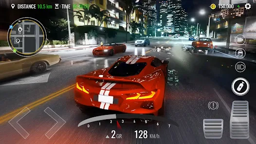 Car Driving Traffic Simulator Скриншот 1