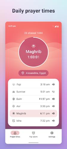 Fajr: Fajr Alarm, Prayer Times Capture d'écran 1