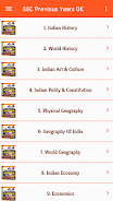 SSC Previous Year GK Questions Capture d'écran 2