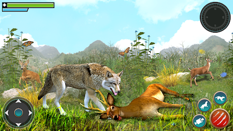 Wild Wolf Games: Animal Sim 3D應用截圖第3張