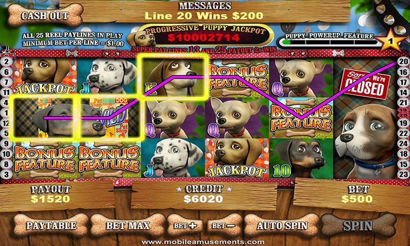 Pet Store Puppies Slots स्क्रीनशॉट 1