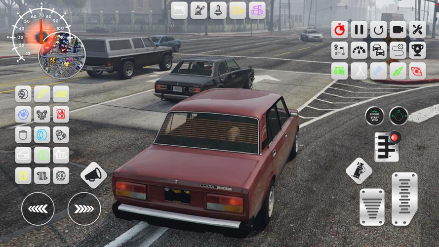 Lada 2107 Tuning Russian City Captura de pantalla 3