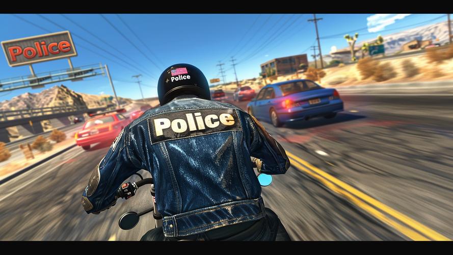 Police Bike Pursuit Highway スクリーンショット 4