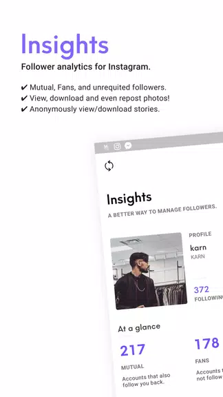 Insights for Instagram Capture d'écran 1