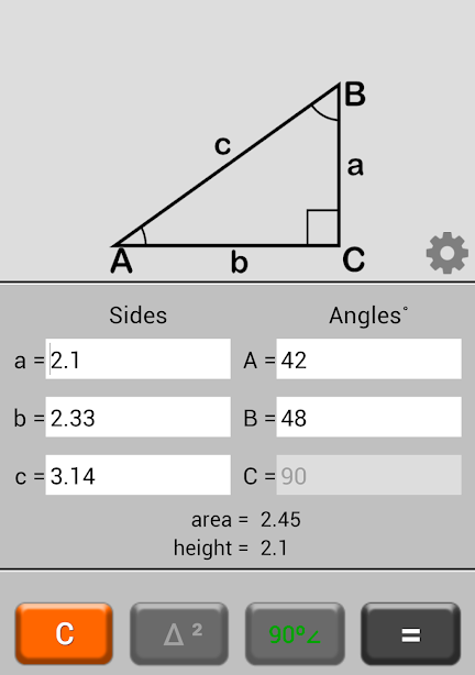 Triangle Calculator應用截圖第3張