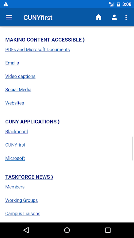 CUNYfirst スクリーンショット 3