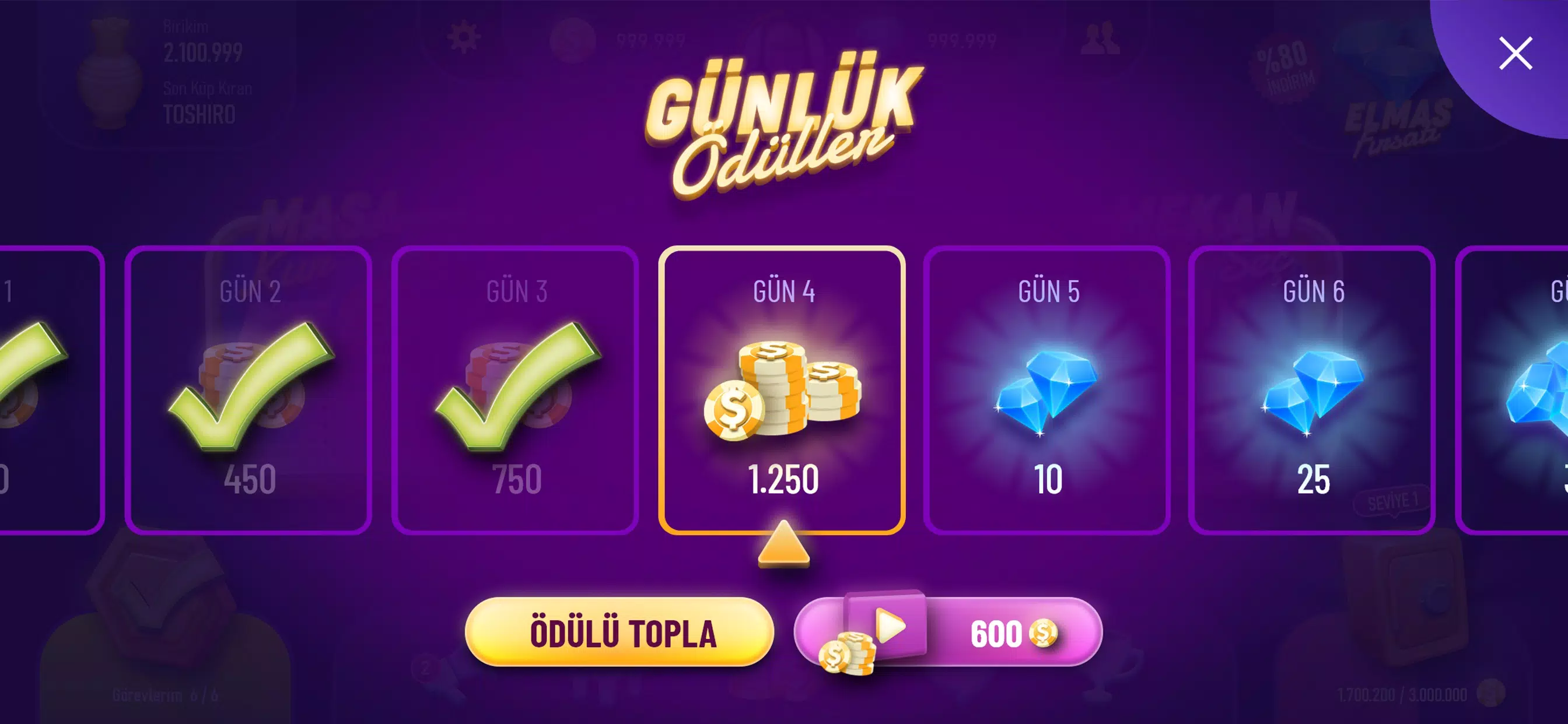 101 Okey Canlı應用截圖第2張