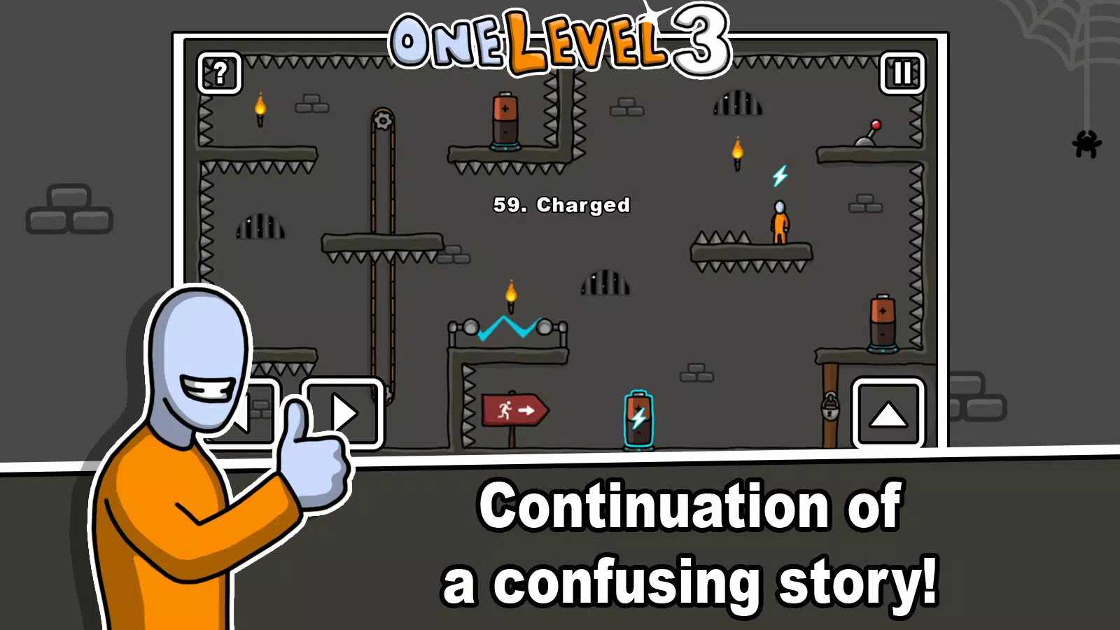 One Level 3 Stickman Jailbreak 스크린샷 1