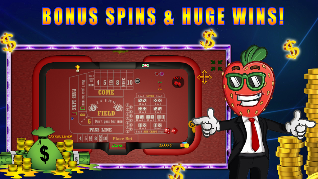 Virtuelles Casino - Craps Spiel Online Captura de tela 1