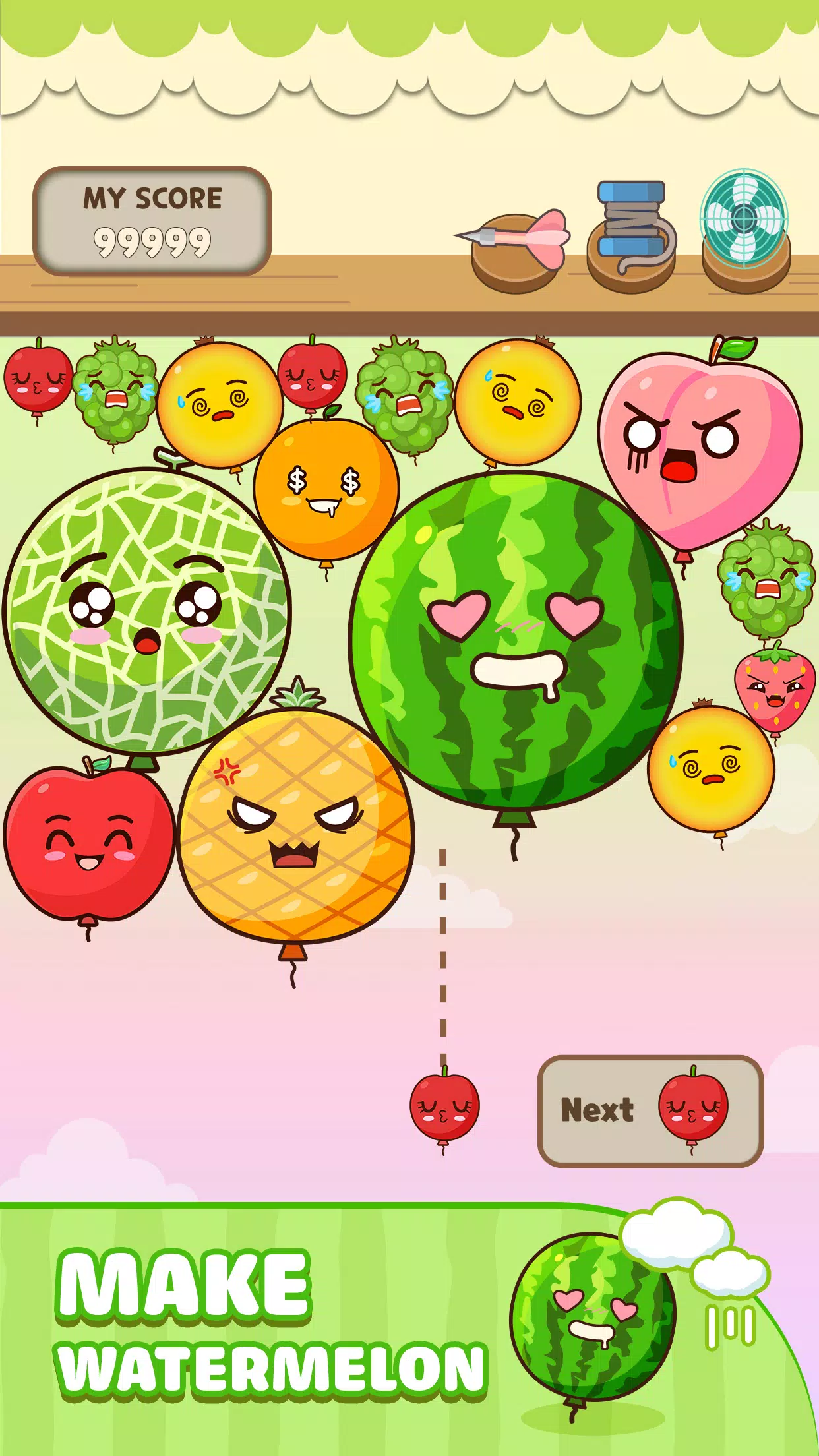 Melon Balloon: Fruit Merge स्क्रीनशॉट 3