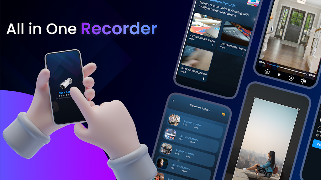 CCTV Camera Video Recorder App Скриншот 2