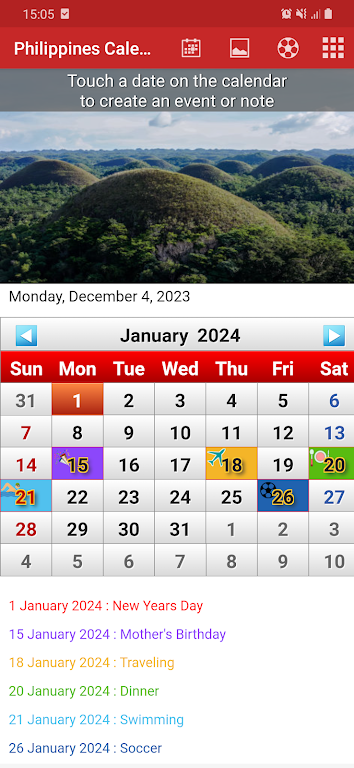 Philippines Calendar 2024 Captura de tela 3