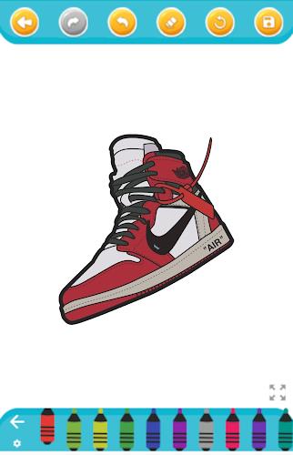 coloring sneakers 스크린샷 1