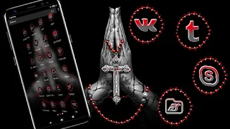 Jesus Cross Launcher Theme Captura de tela 3