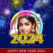 Happy New Year 2024 PhotoFrame Скриншот 4