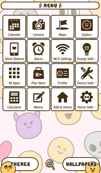 Enjoy Emoji Theme Captura de pantalla 1