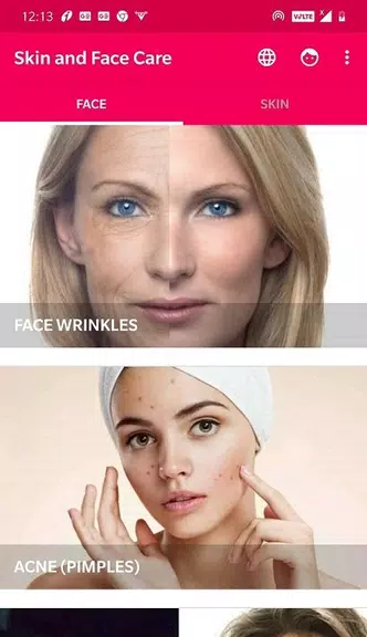 Skin and Face Care - acne, fai Screenshot 1