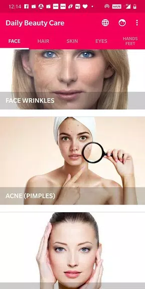 Cuidado diario de belleza Captura de pantalla 1