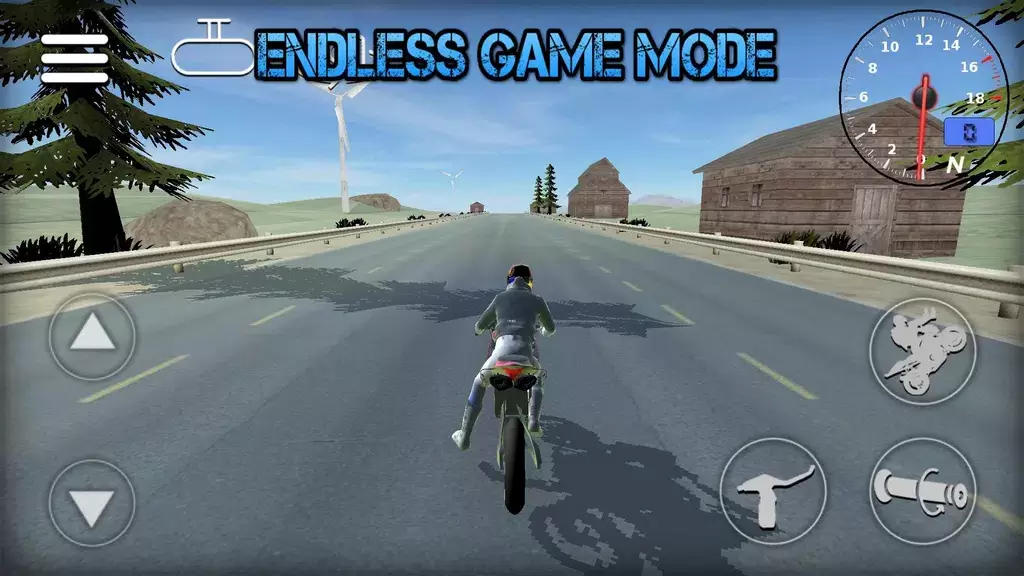 Wheelie Bike 3D game Captura de tela 3