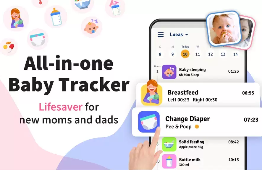 Baby Tracker - Breastfeeding Capture d'écran 1