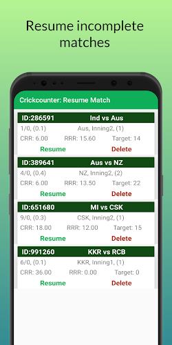 Cricket: Local match scorebook應用截圖第4張