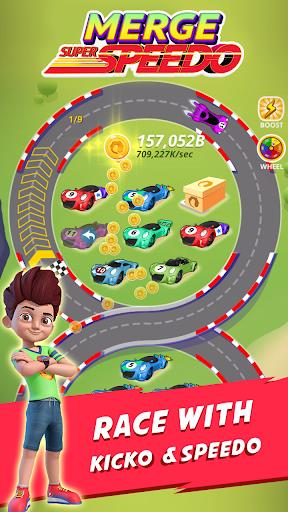 Merge Super Speedo - Kicko Car Tycoon Capture d'écran 2