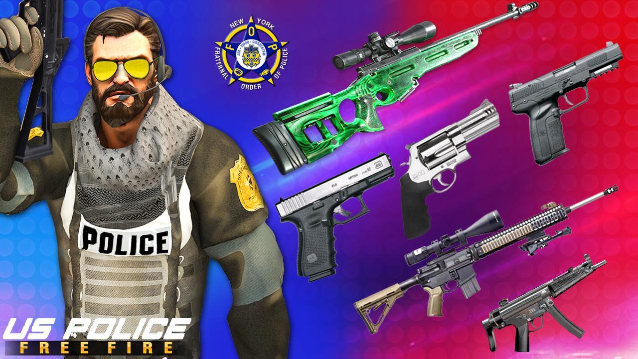 US Police Free Fire - Free Action Game 스크린샷 3