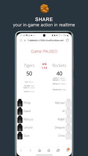 Statastic Basketball Tracker Captura de pantalla 4