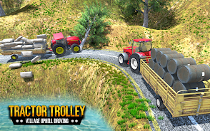 Tractor Trolley Driving Sim 3D Capture d'écran 1