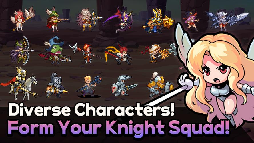 Rush! Knights : Idle RPG स्क्रीनशॉट 4