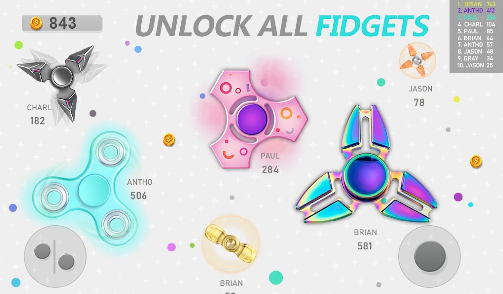 Realtime Fidget Spinner Games स्क्रीनशॉट 4