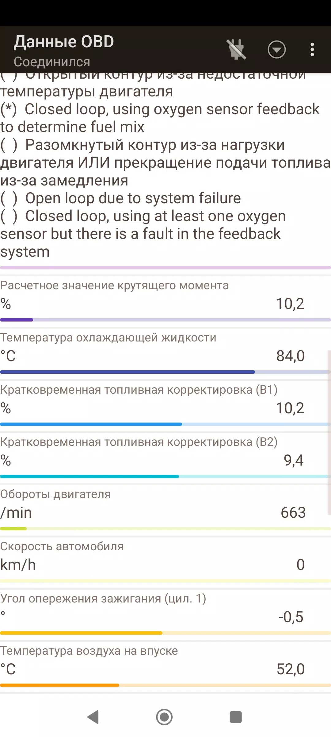 Lada Diag ELM 327 ВАЗ. Capture d'écran 4