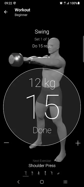 Kettlebell Home Workout Captura de pantalla 4