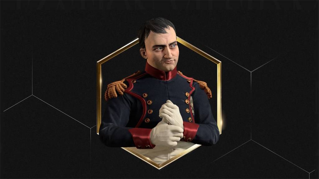 Una imagen del Emperador Napoleón Persona en Civilization 7 como parte de una guía sobre cómo desbloquearlo en el juego.