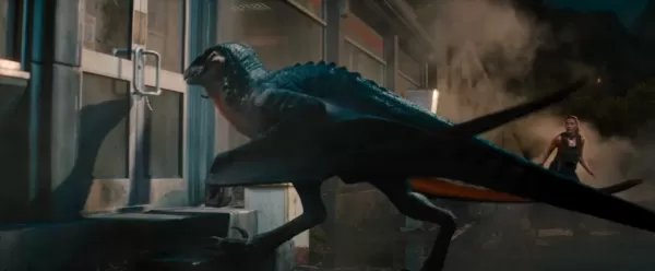 O Jurassic Park sempre tem uma cena aterrorizante de raptor. Desta vez, existem mutadons.