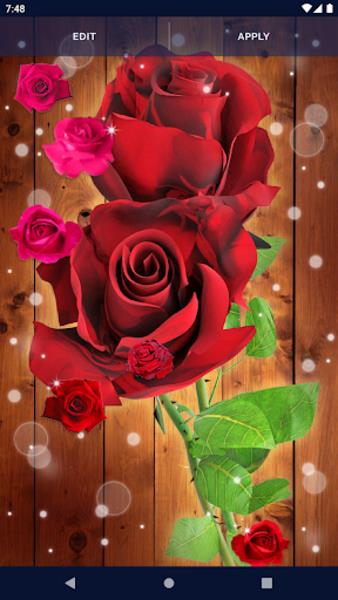 Red Rose Live Wallpaper 스크린샷 4