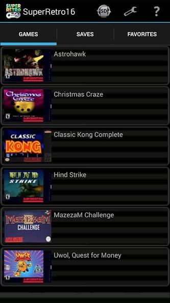 SuperRetro16 (SNES Emulator) Mod Скриншот 2