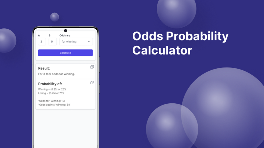 Odds Probability Calculator 스크린샷 3