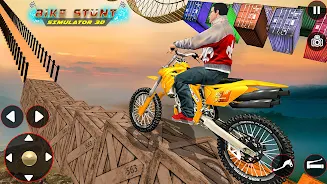 Bike Stunt 3D Simulator Games Скриншот 3