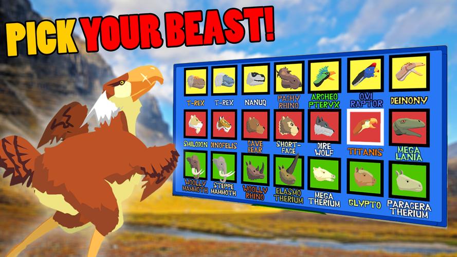 T-Rex Fights Ice Age Beasts Captura de tela 2