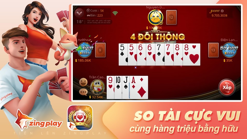 Tiến lên Miền Nam - Tiến Lên - ZingPlay應用截圖第2張