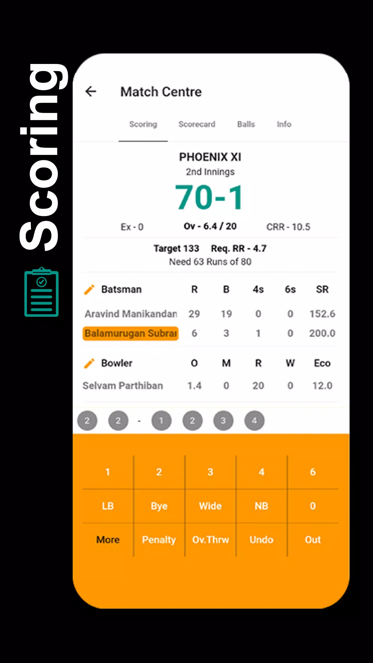 STUMPS - The Cricket Scorer Screenshot 1